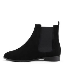 [KUHEE] Ankle_8407K 2cm _ Zipper Ankle Boot for Women with Comfort, Girl's Fashion Shoes, Flat Bootie Ankle Boot, Handmade, Cowhide, Sheepskin Suede _ Made in Korea
